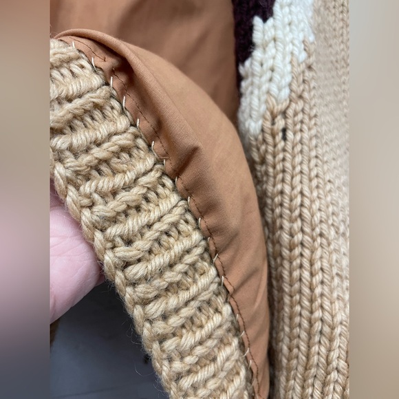 Vintage 1960s/70s Hand Knit Wool Cowichan Full Zip Cardigan Sweater, Fits M/L - Picture 11 of 11